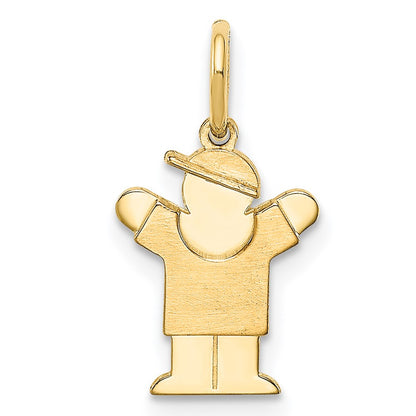 14K Gelbgold Mini-Junge-Liebe-Charm