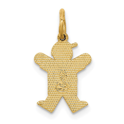 14K Gelbgold Mini-Jungen-Freude-Charm