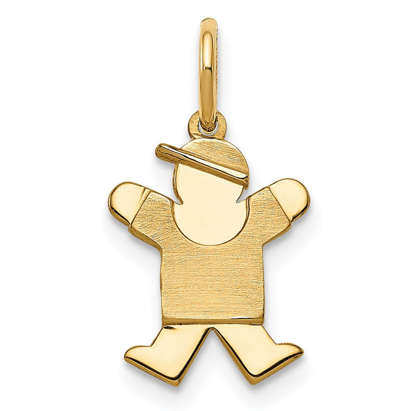 14K Gelbgold Mini-Jungen-Freude-Charm
