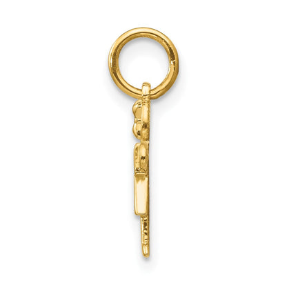 14K Gelbgold Mini-Mädchen-Umarmung-Charm