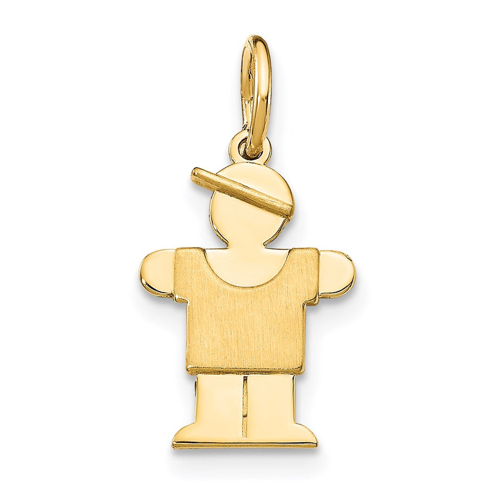 14K Gelbgold Mini-Junge-Charm mit Ösen