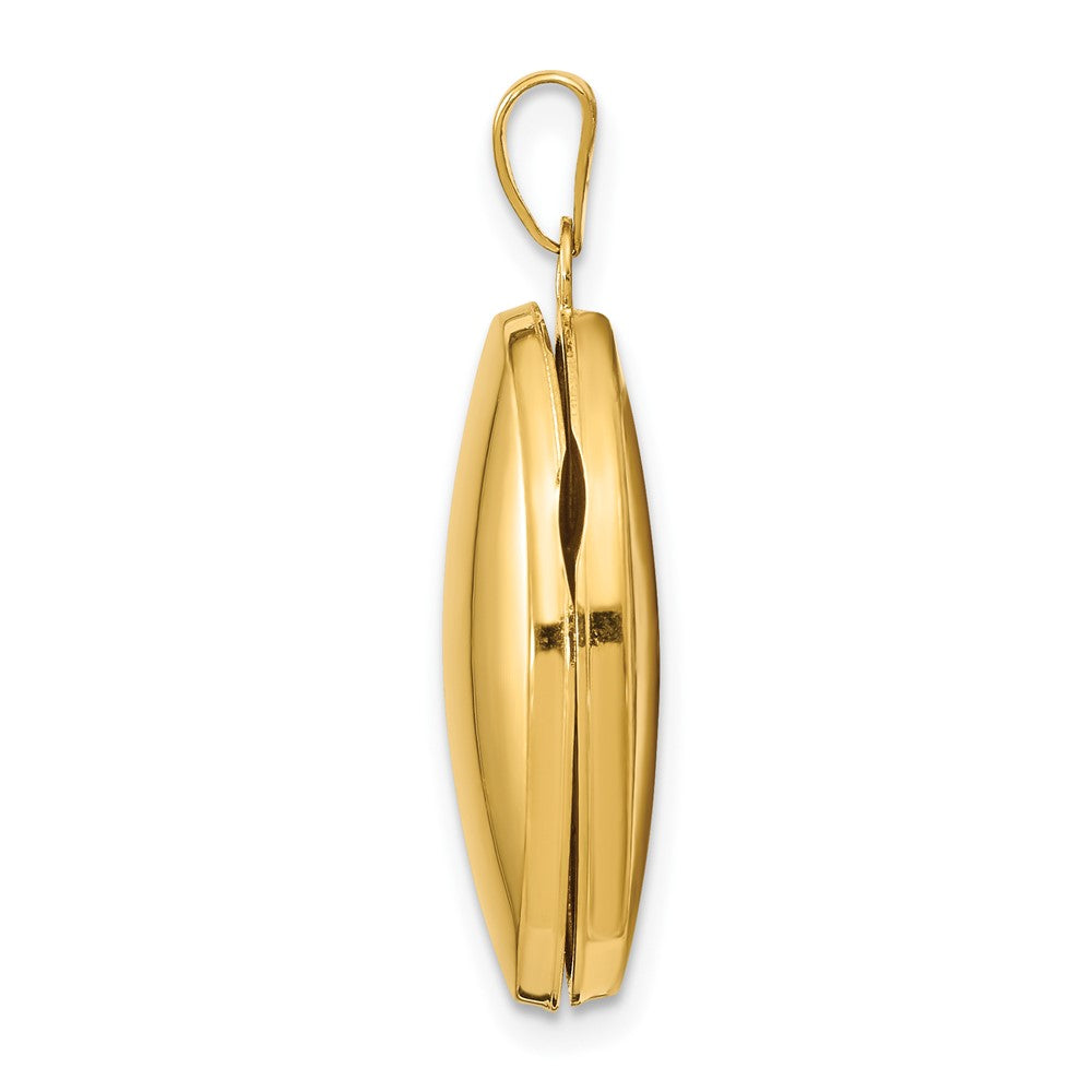 14K Gelbgold 14K Poliert Oval Medaillon