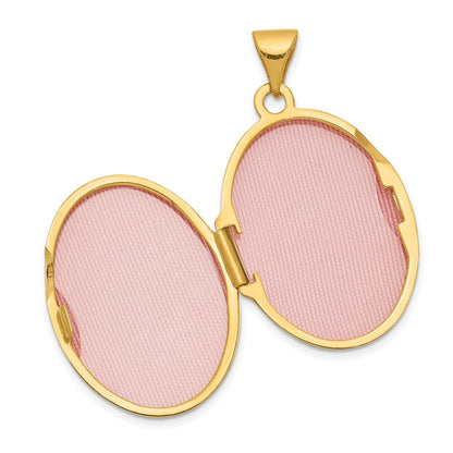 14K Gelbgold 14K Poliert Oval Medaillon