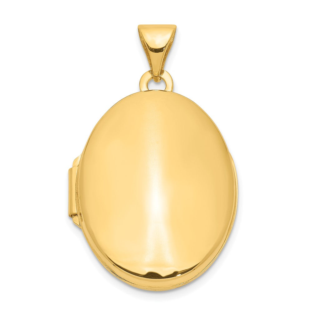 14K Gelbgold 14K Poliert Oval Medaillon