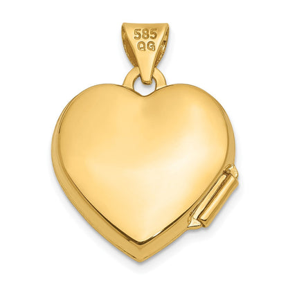 14K Gelbgold 14K Ranke Herz Medaillon