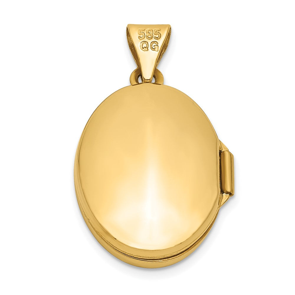 14K Gelbgold 14K Ranke Oval Medaillon