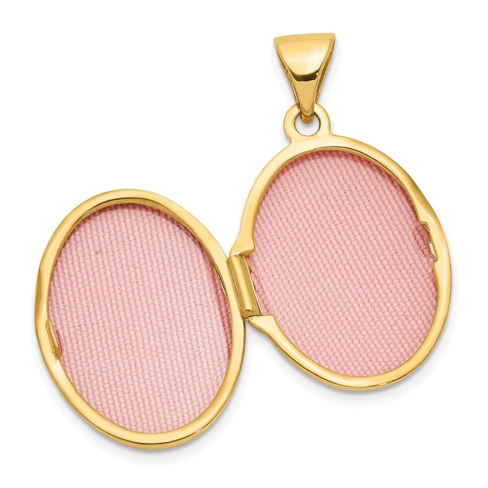 14K Gelbgold 14K Ranke Oval Medaillon