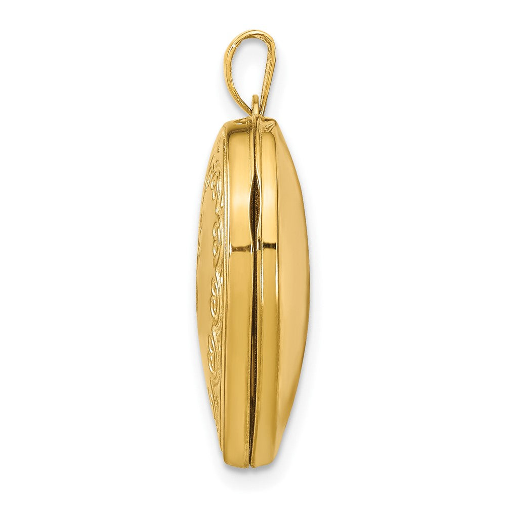 14K Gelbgold 14K Herz Medaillon