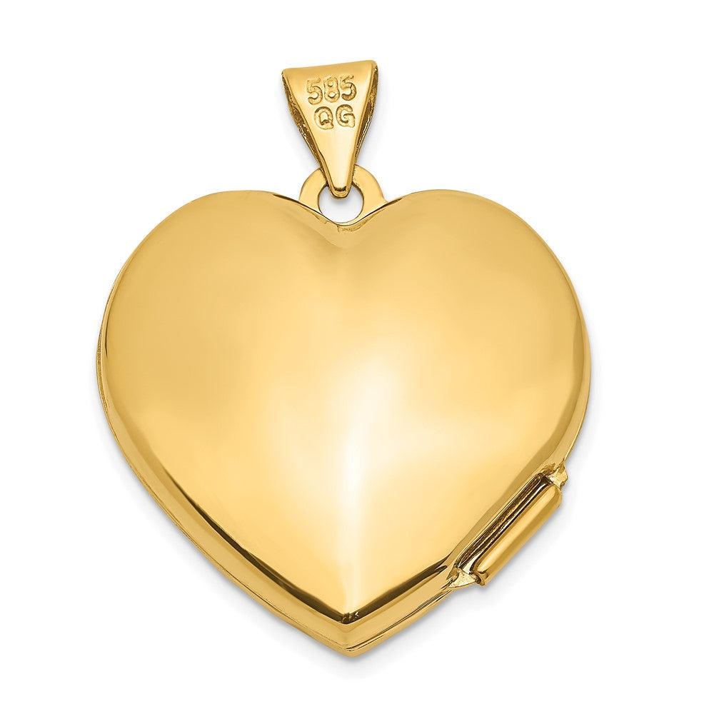 14K Gelbgold 14K Herz Medaillon
