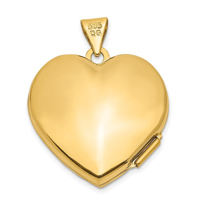 14K Gelbgold 14K Herz Medaillon