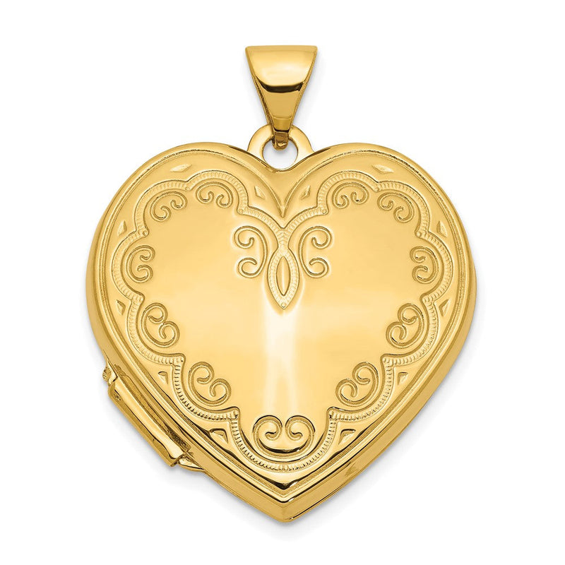 14K Gelbgold 14K Herz Medaillon