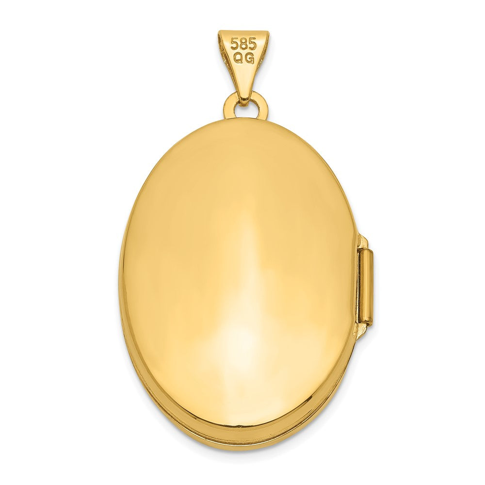 14K Gelbgold 14K Gelbgold Ranke Oval Medaillon