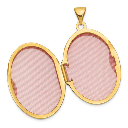 14K Gelbgold 14K Gelbgold Ranke Oval Medaillon