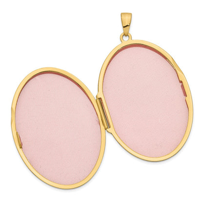 14K Gelbgold 14K Keltisch Herz 38mm Oval Medaillon
