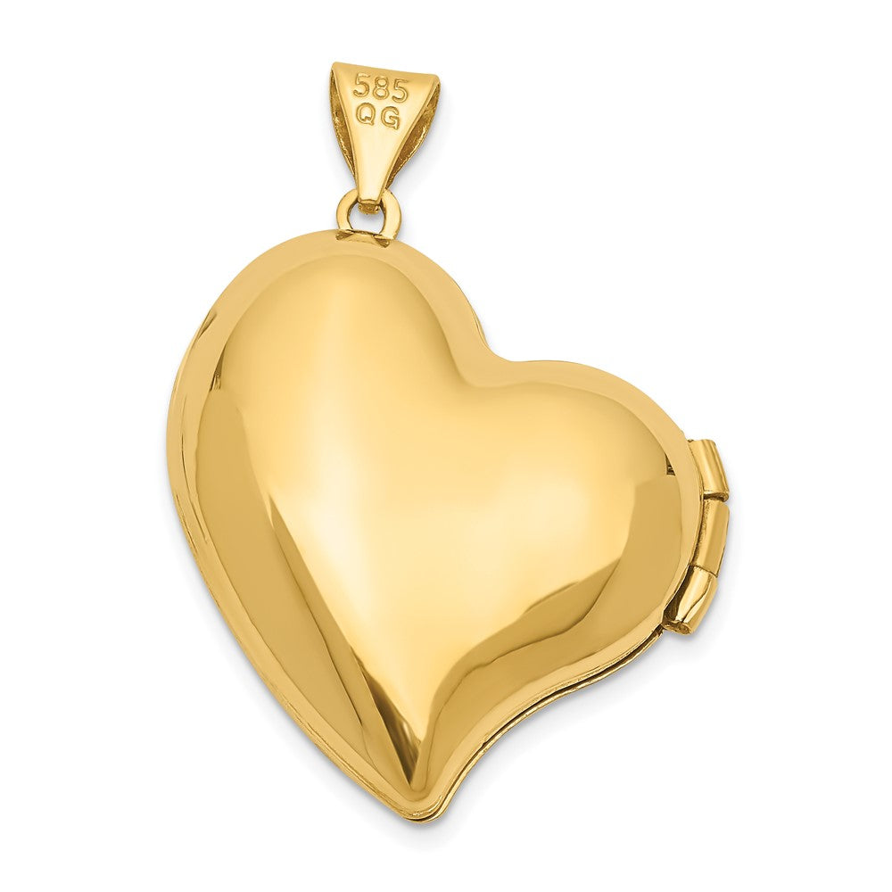 14K Gelbgold 14K Fantasie Herz Medaillon
