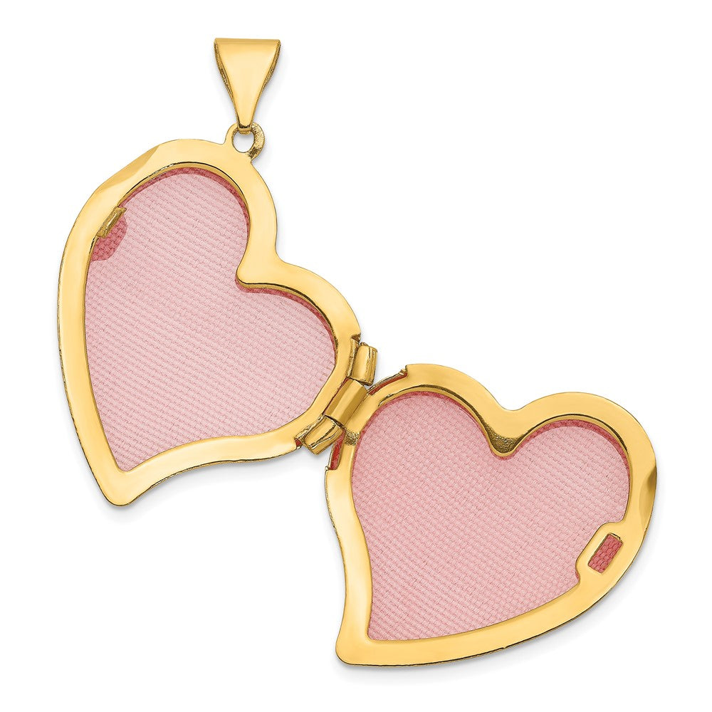 14K Gelbgold 14K Fantasie Herz Medaillon