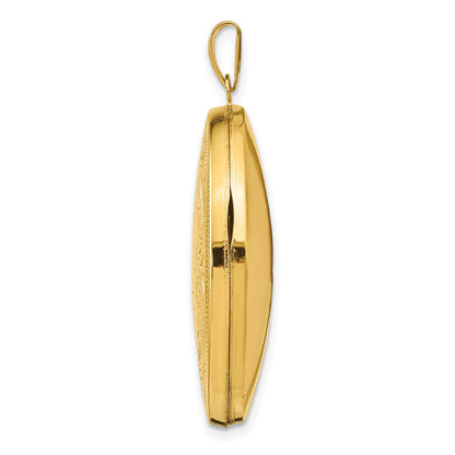 14K Gelbgold 14K Gelbgold 31mm Oval Ranke Medaillon