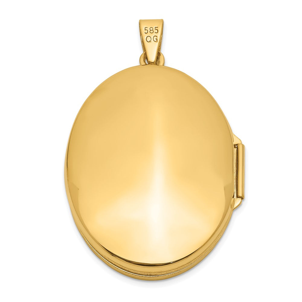 14K Gelbgold 14K Gelbgold 31mm Oval Ranke Medaillon