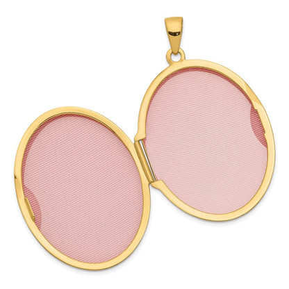14K Gelbgold 14K Gelbgold 31mm Oval Ranke Medaillon