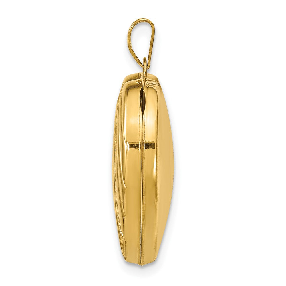 14K Gelbgold 14K 21mm Herz Medaillon