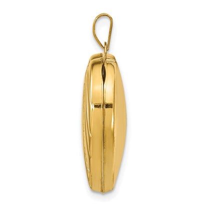 14K Gelbgold 14K 21mm Herz Medaillon