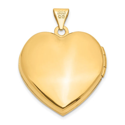 14K Gelbgold 14K 21mm Herz Medaillon