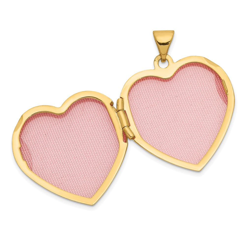 14K Gelbgold 14K 21mm Herz Medaillon
