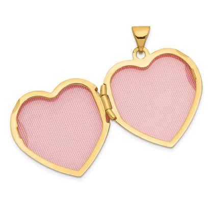 14K Gelbgold 14K 21mm Herz Medaillon