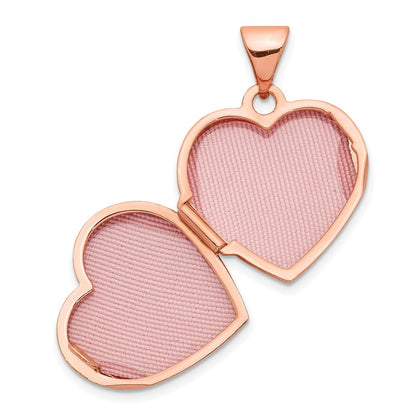 14K Roségold 14K Roségold 15mm Ranke Herz Medaillon