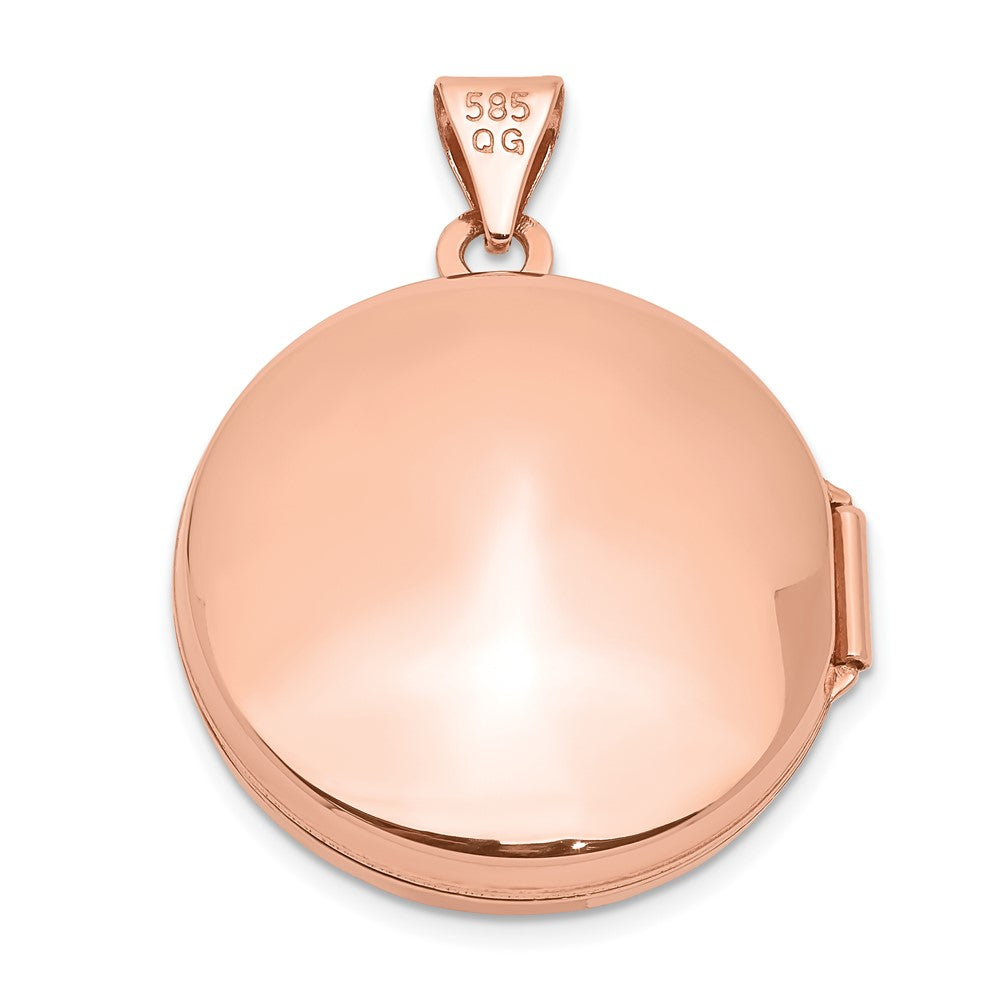 14K Roségold 14K Roségold 20mm Rund Medaillon