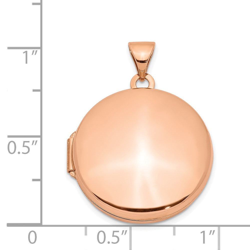 14K Roségold 14K Roségold 20mm Rund Medaillon
