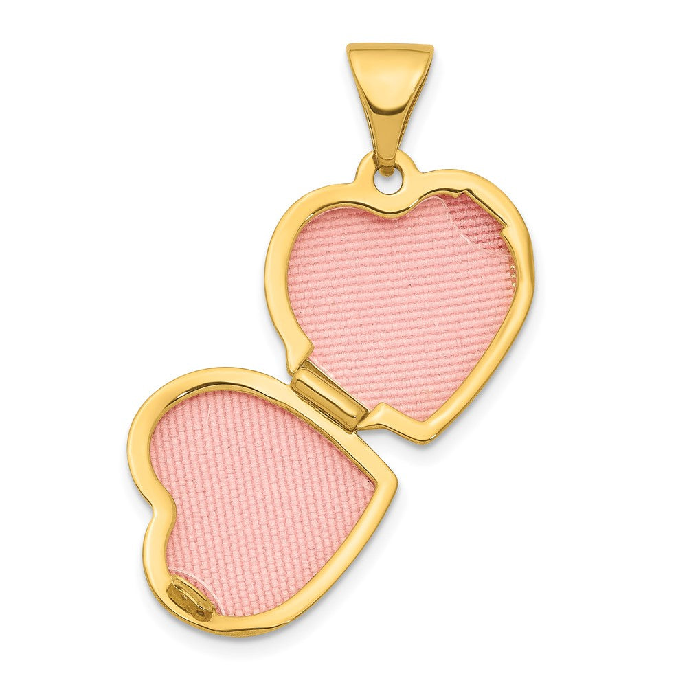 14K Gelbgold 14K Herz 13mm Medaillon Anhänger