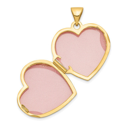 14K Gelbgold 14K Doppelt Herz Medaillon