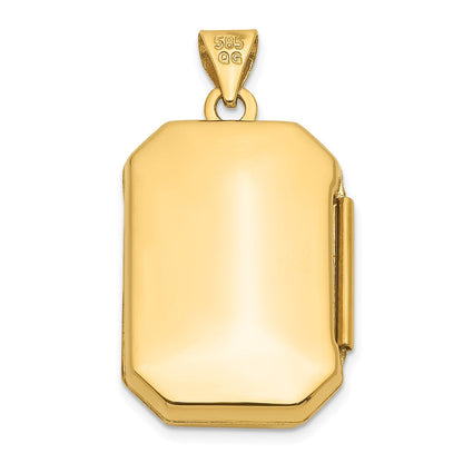 14K Gelbgold 14K Gelbgold Fantasie Rechteck Medaillon