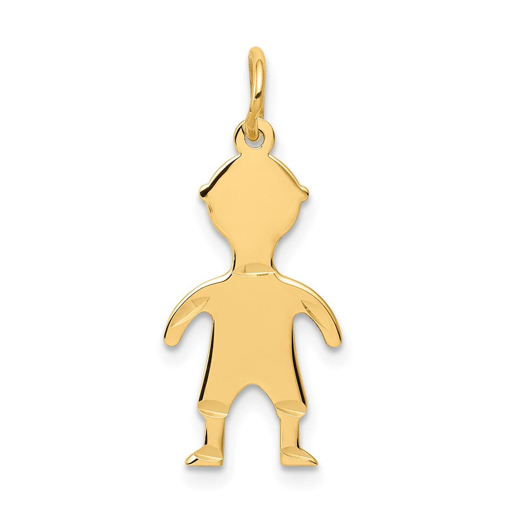 14K Gelbgold 14K.011 Depth Gravierbar Junge Charm