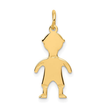 14K Gelbgold 14K.011 Depth Gravierbar Junge Charm