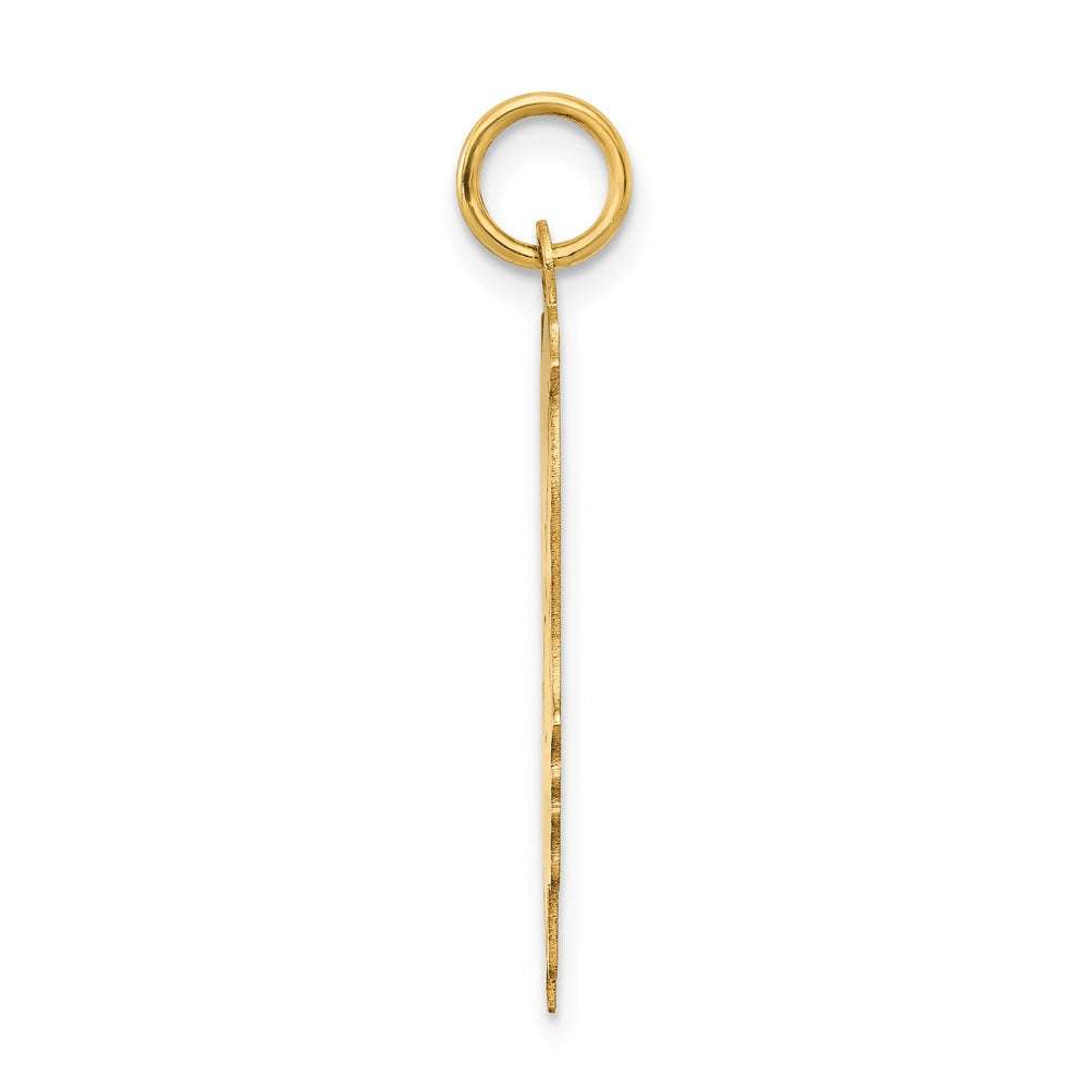 14K Gelbgold 14K.013 Depth Gravierbar Junge Kopf Charm