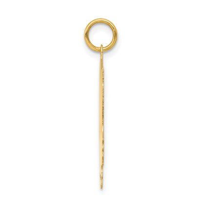 14K Gelbgold 14K.013 Depth Gravierbar Mädchen Kopf Charm