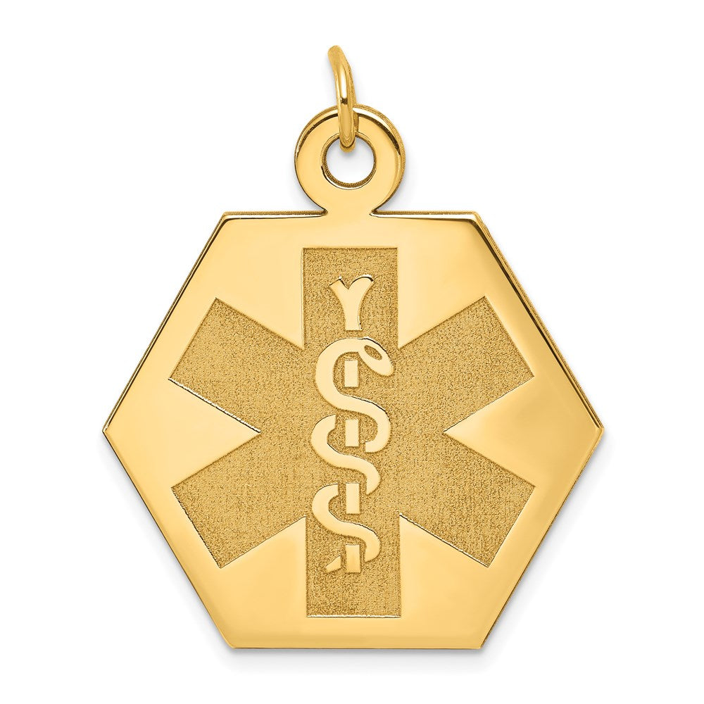 14K Gelbgold 14K Medizinisch Schmuck Unenameled Anhänger