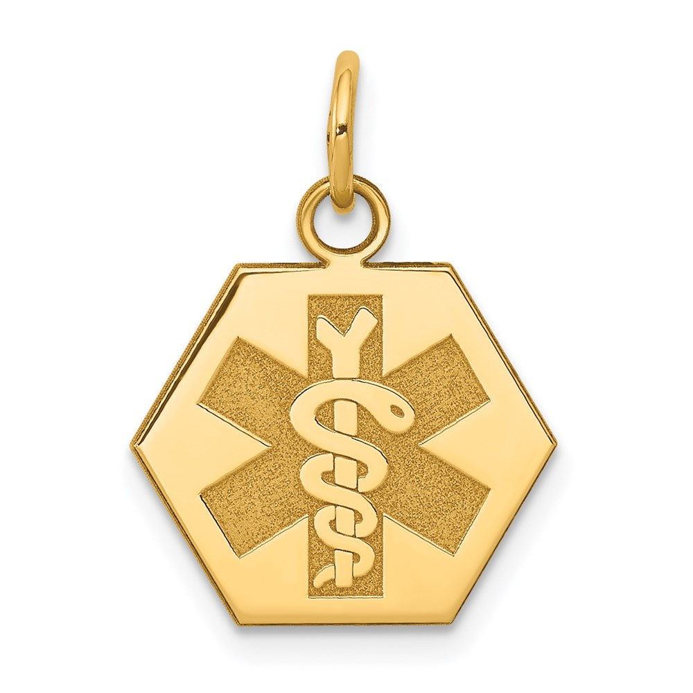 14K Gelbgold 14K Non-enameled Medizinisch Schmuck Anhänger