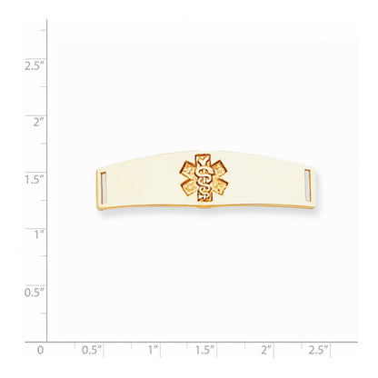 14K Gelbgold Non-enameled Medizinisch Schmuck Platte