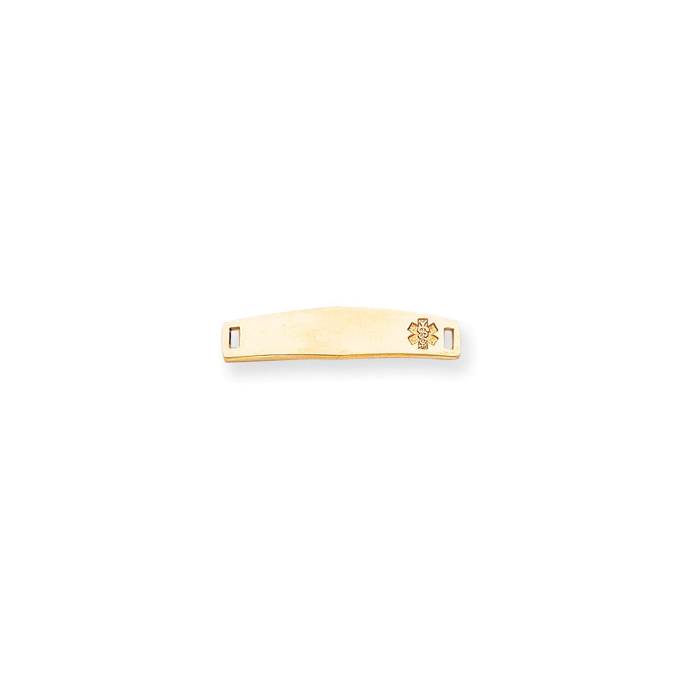 14K Gelbgold Non-enameled Medizinisch Schmuck Platte