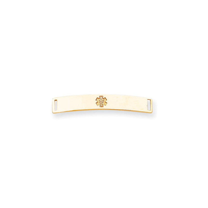 14K Gelbgold Non-enameled Medizinisch Schmuck Platte