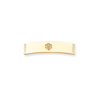 14K Gelbgold Non-enameled Medizinisch Schmuck Platte