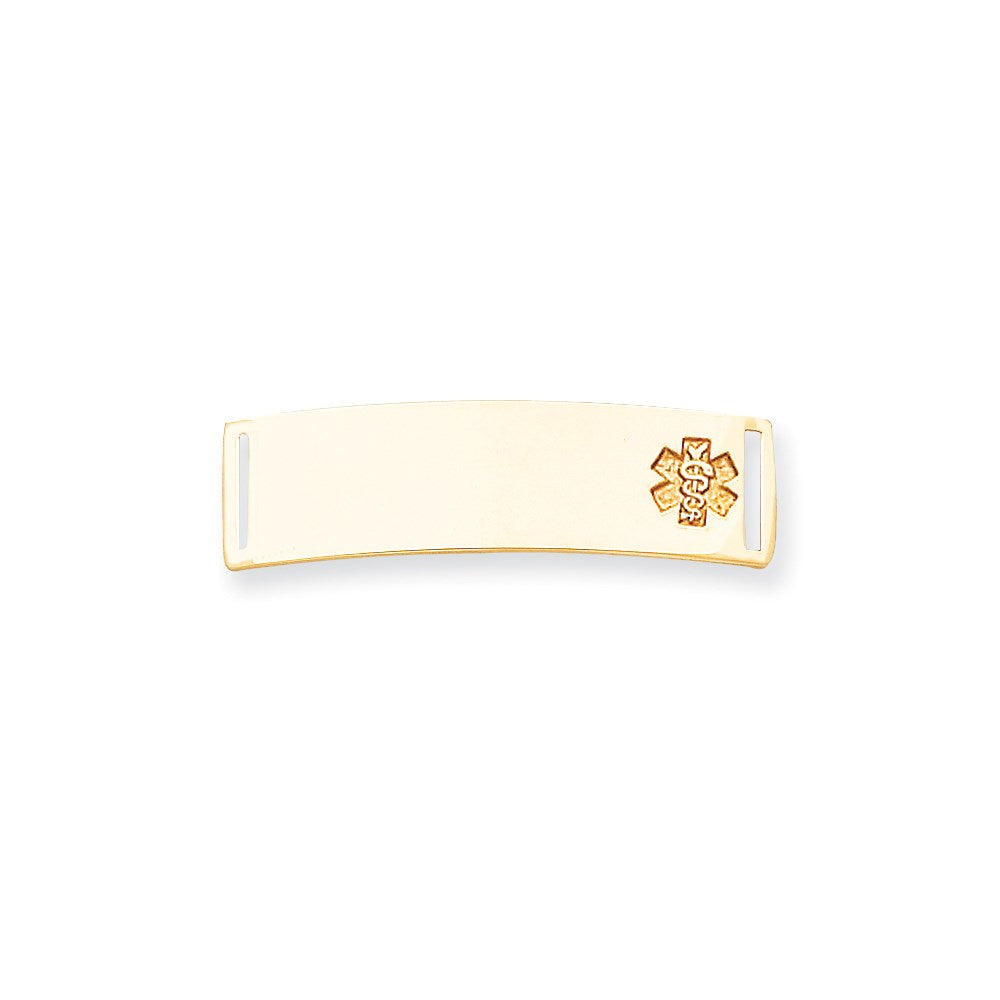 14K Gelbgold Non-enameled Medizinisch Schmuck Platte