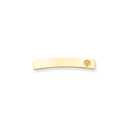 14K Gelbgold Non-enameled Medizinisch Schmuck Platte