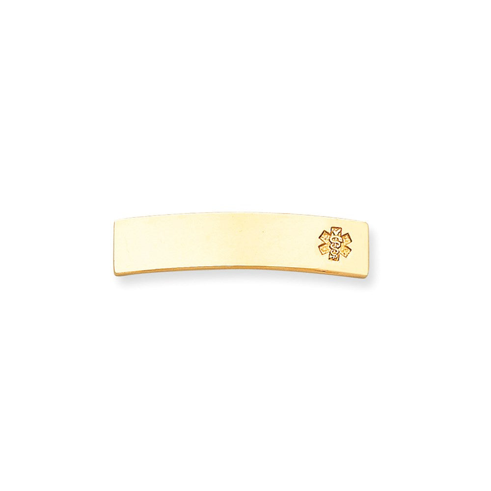 14K Gelbgold Non-enameled Medizinisch Schmuck Platte