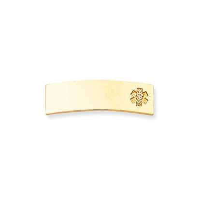 14K Gelbgold Non-enameled Medizinisch Schmuck Platte