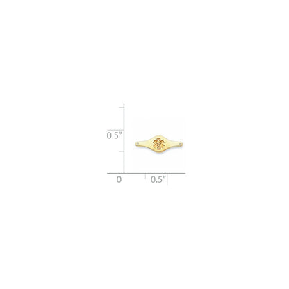 14K Gelbgold Non-enameled Medizinisch Schmuck Platte