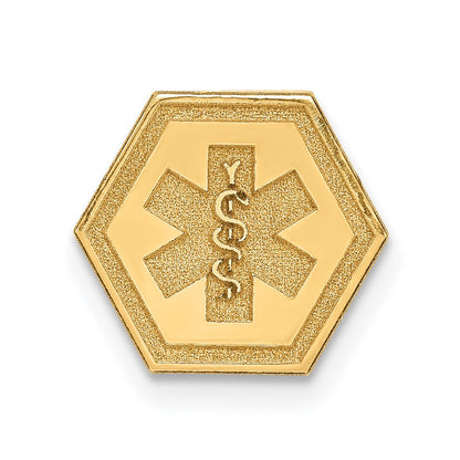 14K Gelbgold 14K Non-enameled Attachable Medizinisch Emblem Charm